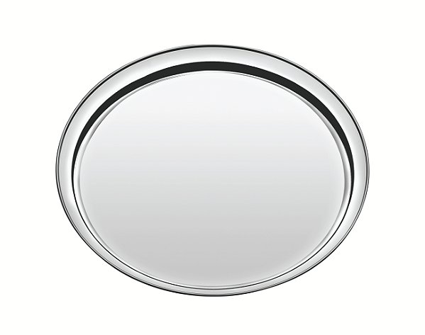 Bandeja Redonda Service em Aço Inox 35 cm Tramontina
