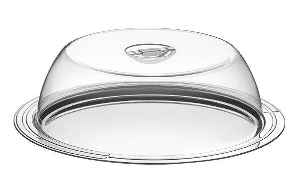 Porta Bolo em Aço Inox Ciclo com Tampa 33 cm Tramontina