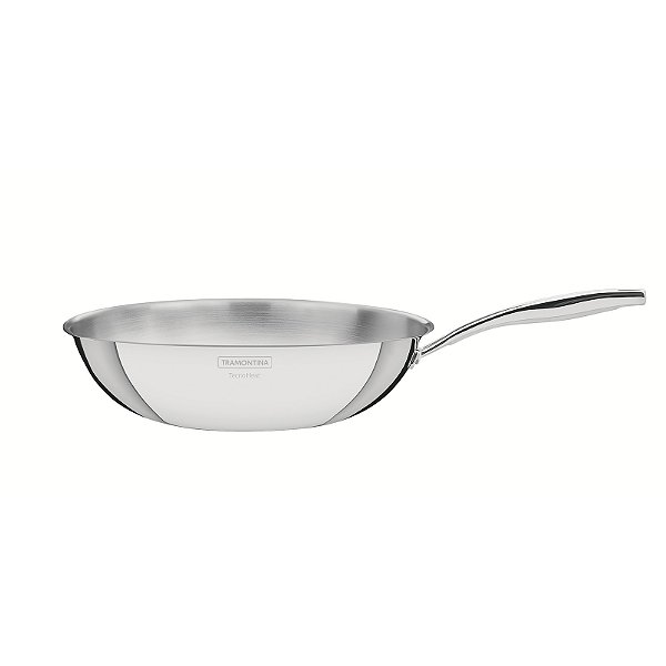 Wok em Aço Inox Grano Corpo Triplo 28 cm 3,4 L Tramontina
