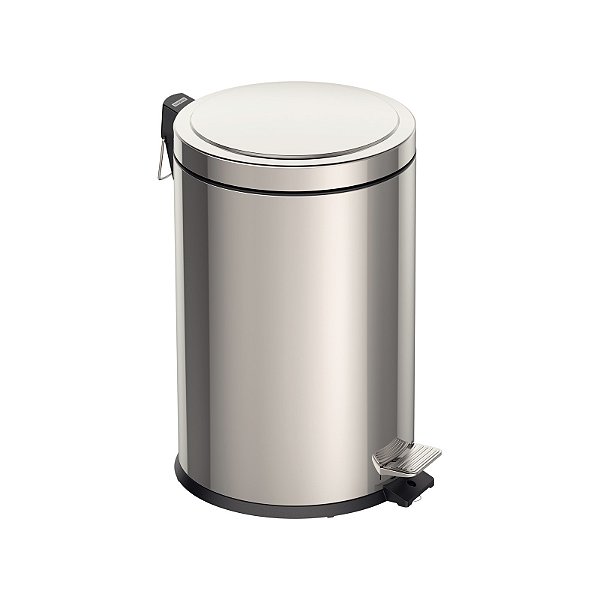 Lixeira com Pedal Brasil em Aço Inox 20 L Tramontina
