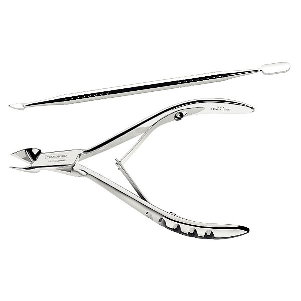 Jogo Básico para Cutículas em Aço Inox 2 Peças Tramontina