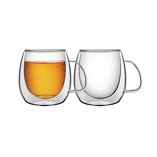 Conjunto de Xícaras para chá e cappuccino 300ml 2 Peças Tramontina