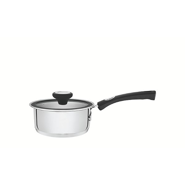 Panela em Aço Inox Solar Silicone 16 cm 1,4 L Tramontina