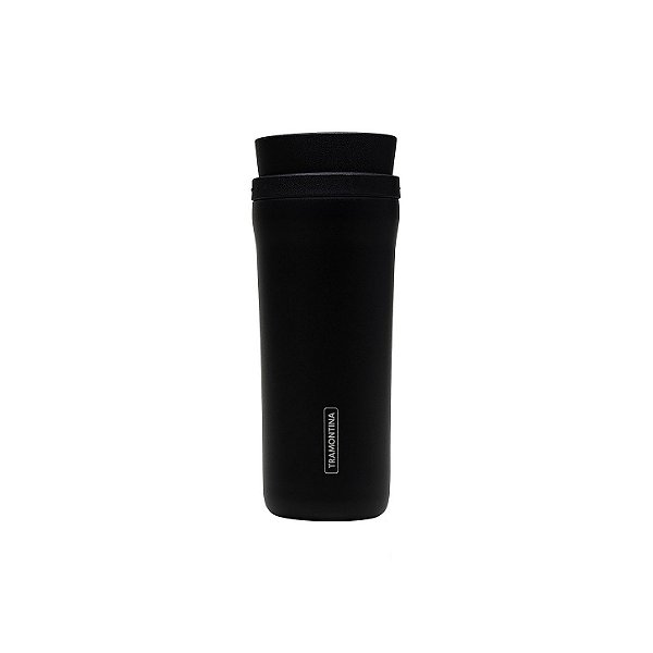 Copo Térmico 460 ml em Aço Inox com Bocal 360° Tramontina Preto