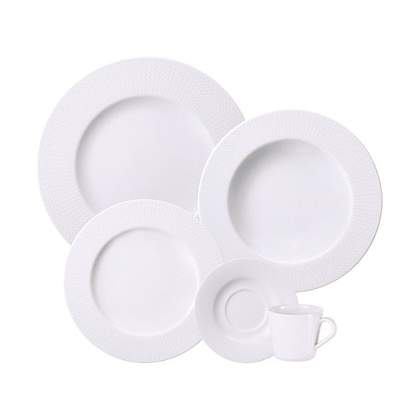 Aparelho de Jantar em Porcelana Decorada Mesh 20 Peças Tramontina