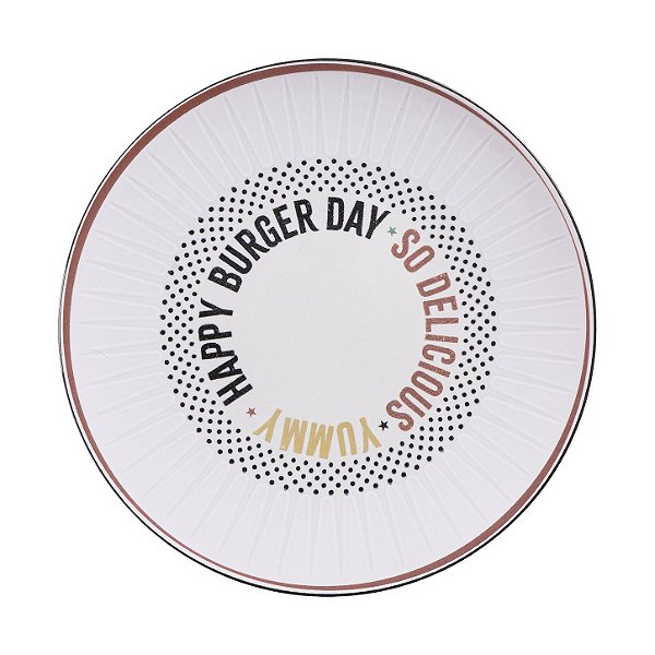 Jogo de Pratos Raso Chicago 12 peças em Porcelana 25cm Tramontina