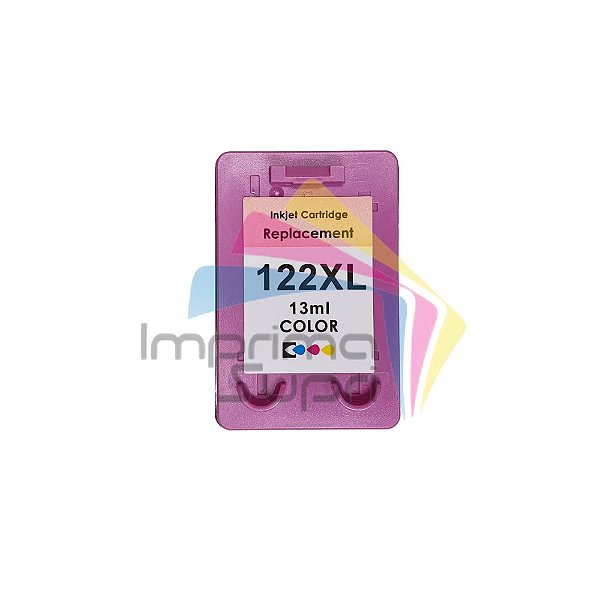 Cartucho HP Compatível (novo) 122 XL - Color - 13 ml