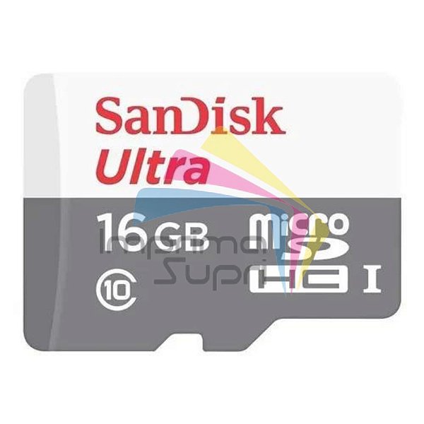 Cartão de Memória SanDisk Ultra 16GB - Imprima Supri