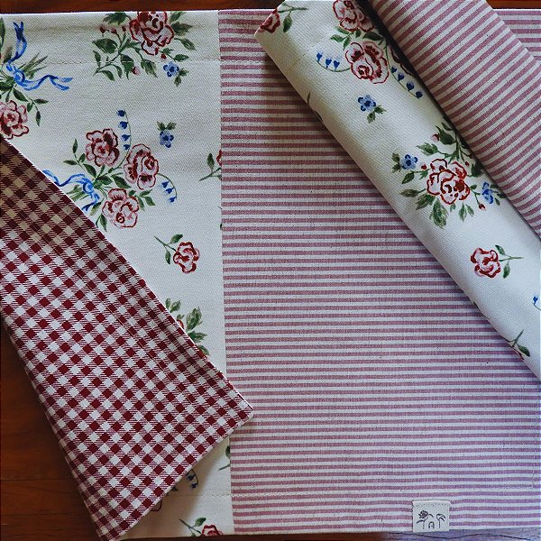 Jogo Americano em Patchwork Moderno Kit com 02 peças