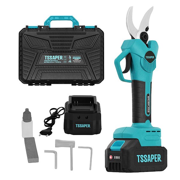 Tesoura de Poda a Bateria 21v Sem Fio Jardinagem Tssaper
