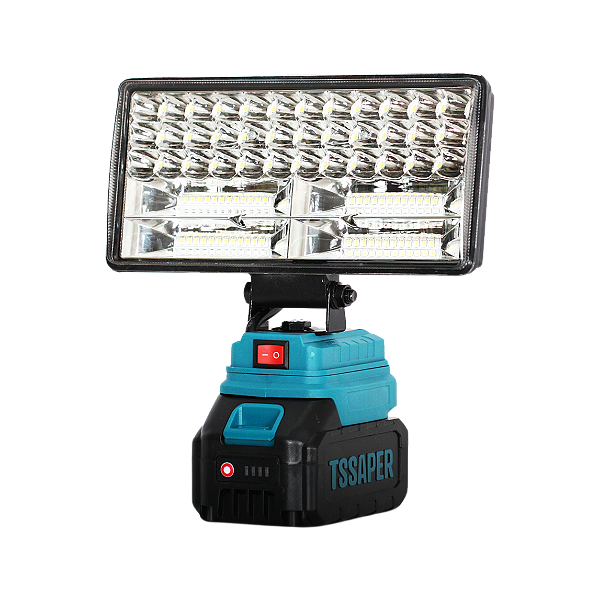 Refletor Lanterna em LED a Bateria de 21v com entrada USB Tssaper