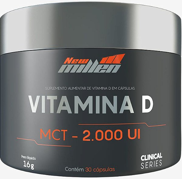 Vitamina D 2.000-UI (30 Cápsulas) New Millen