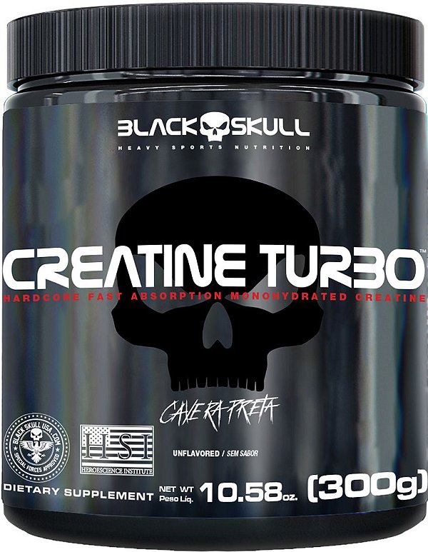 Creatina Turbo (300g) Black Skull