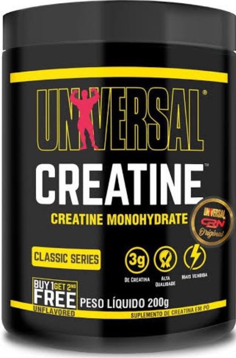 Creatina Universal Original PURA (200g+200g Selo CRN) Pague 1 Leve 2!