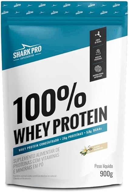 Whey 100% Concentrado (900g) SharkPro