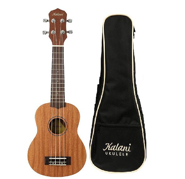 Ukulele kalani soprano 21 kayke natural sapele kal 300 SS c/ Bag