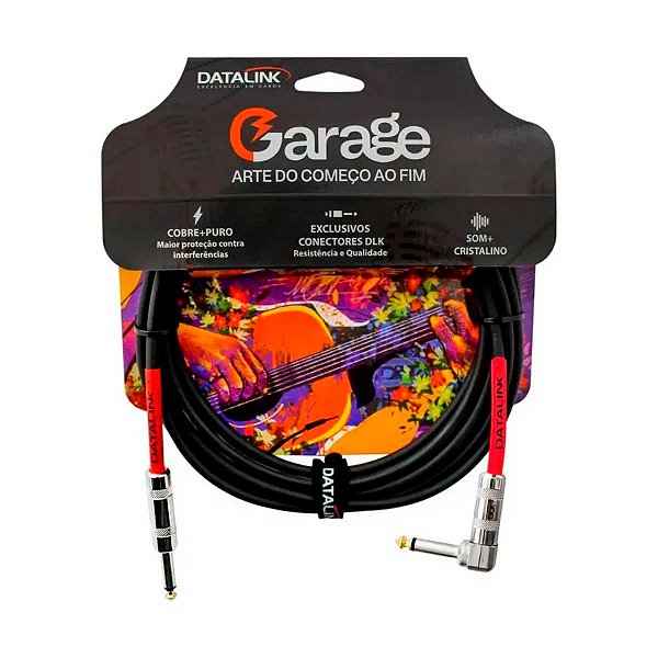 Cabo Garage p/Guitarra P10/P10 3m 0,20mm² DATALINK