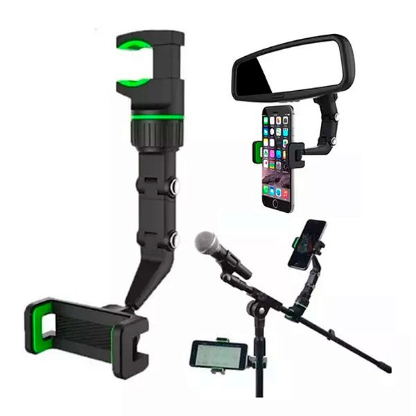 Suporte Celular Universal Microfone Partitura Pedestal