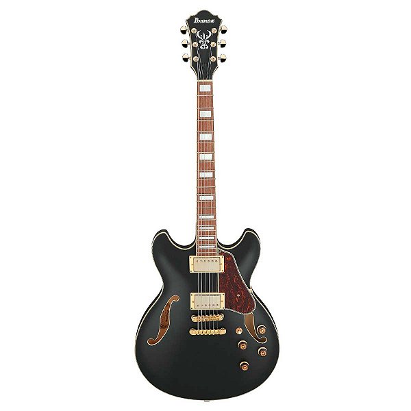 Guitarra Semi Acustica Ibanez AS73G Black Flat