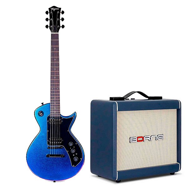 Guitarra Tagima Sixmart Chameleon Blue + Amplificador Borne