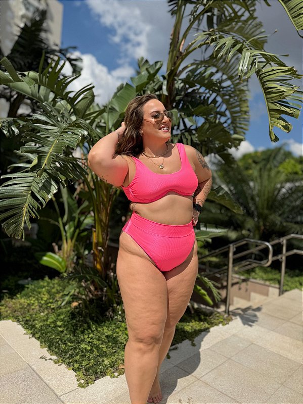 BIQUÍNI TUBARÃO PINK NEON