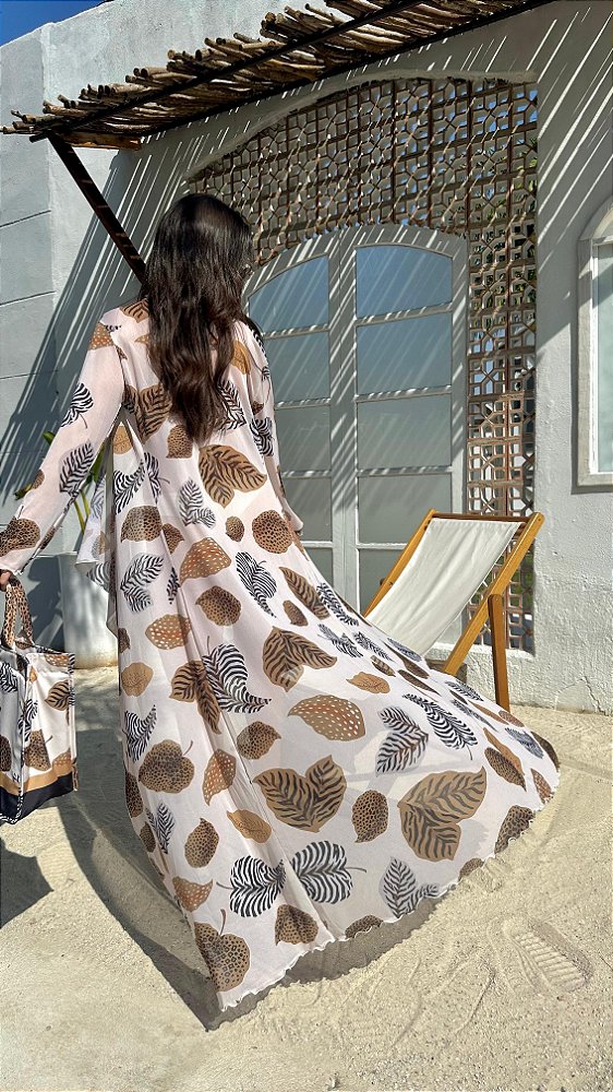 SAÍDA LONGA FOLHAGEM OFF WHITE
