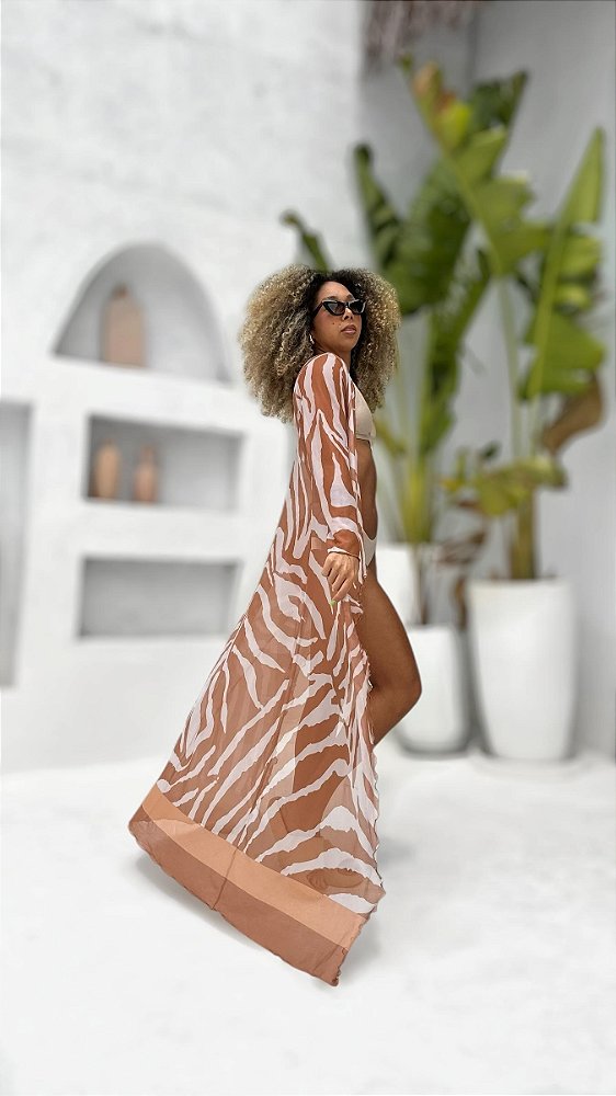 SAÍDA LONGA ZEBRA MARROM