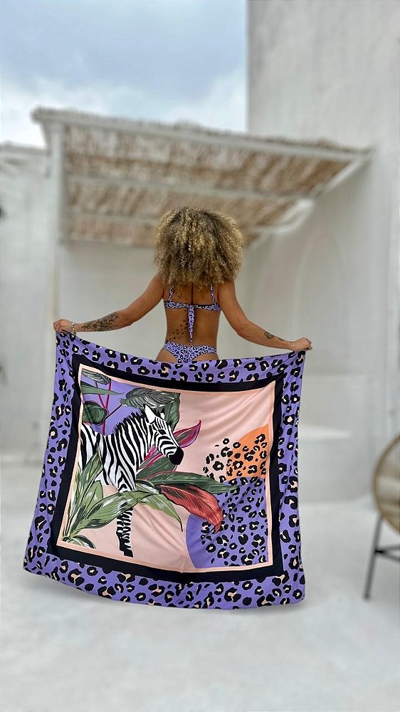 PAREÔ ZEBRA ONÇA LILÁS