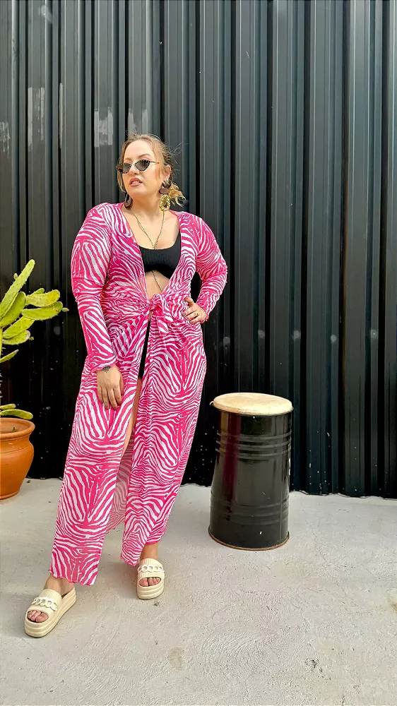 SAÍDA LONGA ZEBRA PINK