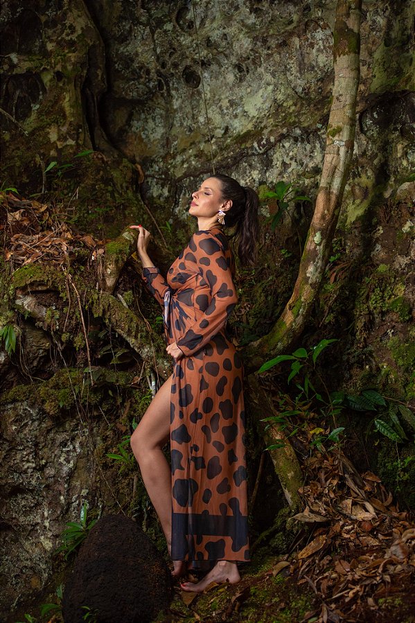 SAÍDA LONGA ONÇA GLAMOUR NUDE