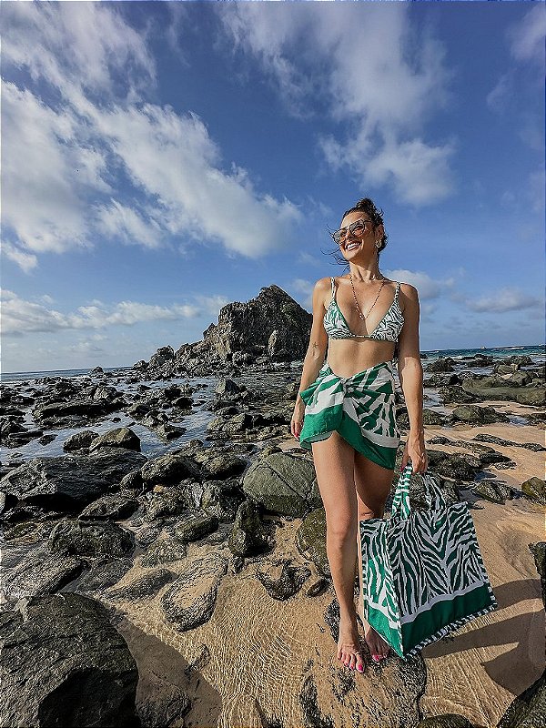 BOLSA ZEBRA NORONHA VERDE