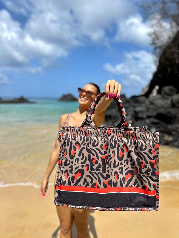 BOLSA BOLDRÓ NUDE COM LARANJA