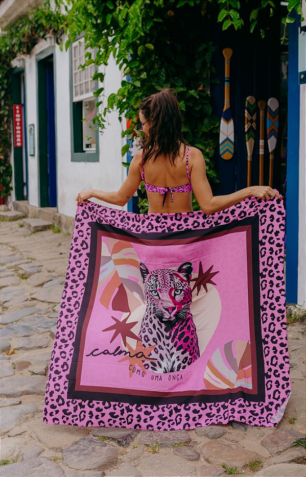 PAREÔ AKITA ONÇA PINK NEON