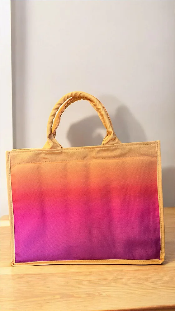 BOLSA DEGRADÊ LARANJA PINK