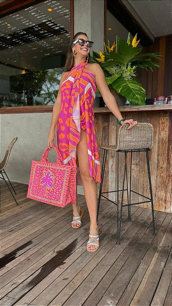 SAIA ONÇA LARANJA PINK