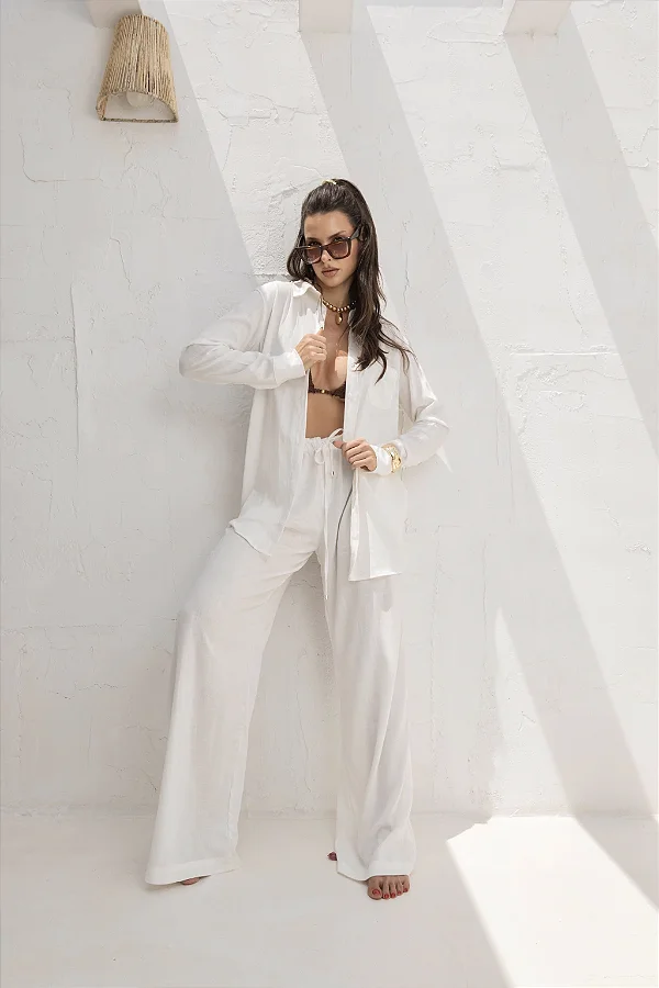 CALÇA ZARA OFF WHITE