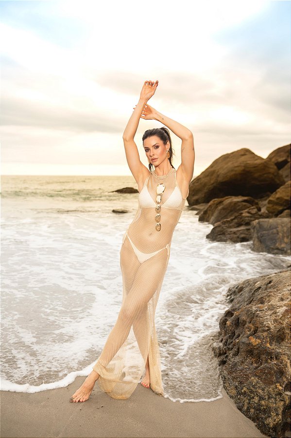 SAÍDA CAVADA MALI LUREX DOURADO