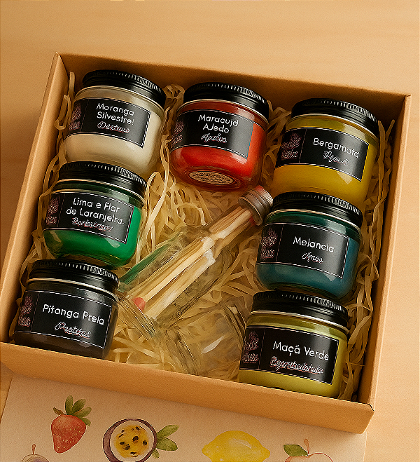 Kit Mini Velas - Linha Frutas