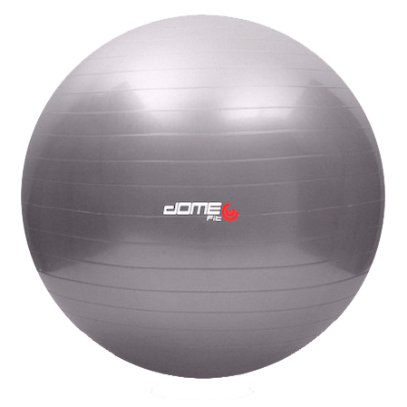 BOLA SUÍÇA PILATES CINZA 55CM + bomba infladora