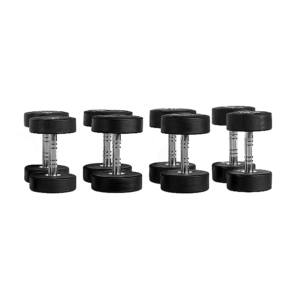4 PARES DUMBBELLS PREMIUM RUBBER