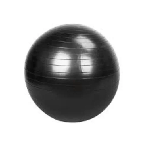 BOLA SUÍÇA PILATES PRETA 65CM + bomba infladora