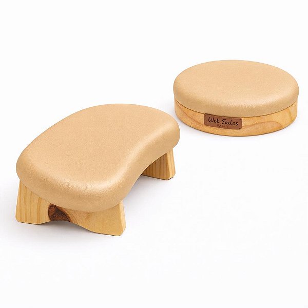 Kit Apoio de Braço Semi-Curvo Rústic + Cotovelo Rústic