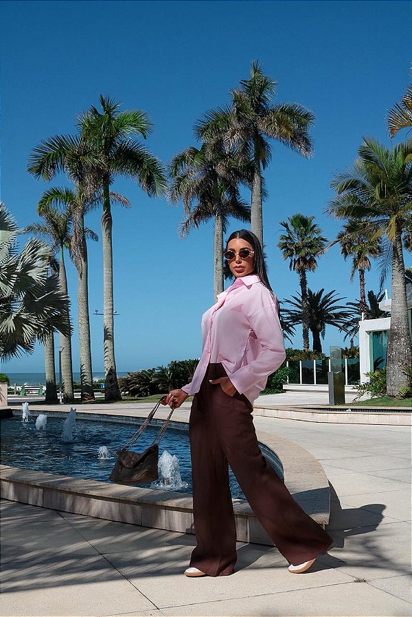 Calça pantalona Bia