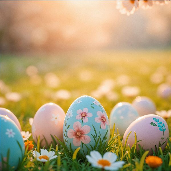 Fundo Fotográfico MDF 60x60cm Easter Sun