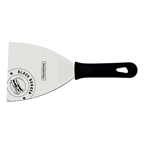 Espátula Tramontina Black Burger Inox Cabo Preto 4"