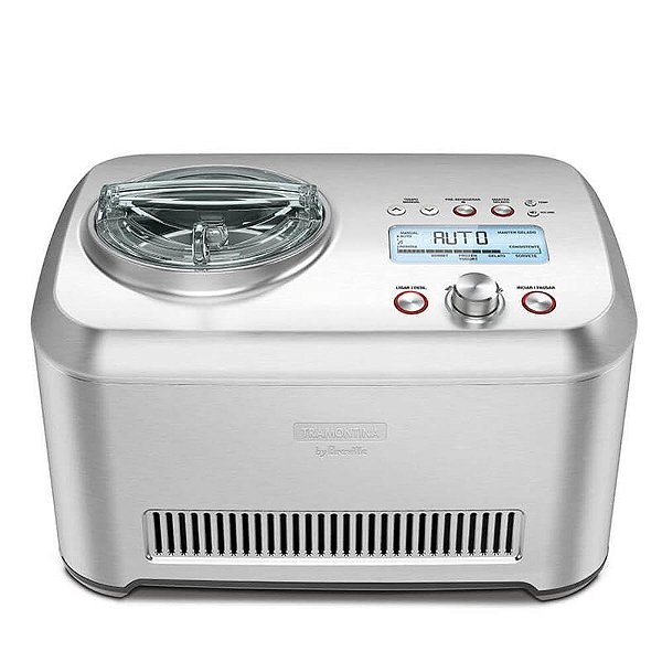 Sorveteira Tramontina by Breville Express em Aço Inox, 1 Litro, 12 Funções - 220V