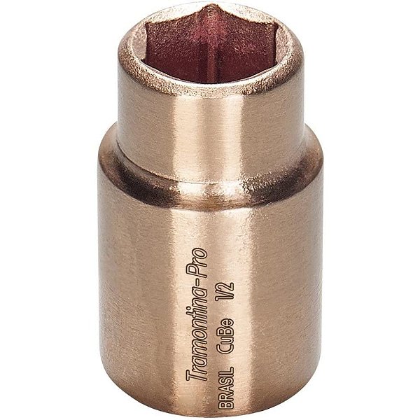 Soquete Sextavado em Cobre Berílio 16mm Encaixe 1/2" Tramontina PRO