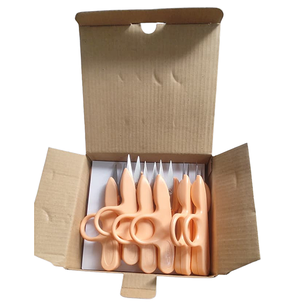 12 Tesoura Arremate Tic Tac Cortar Linha Roupa - Sem Ponta