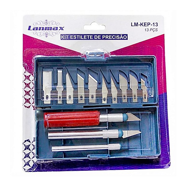 Estilete de Precisão com 3 Cabos e 13 Lâminas Westpress