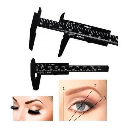 Paquímetro Profissional Design de Sobrancelha Micropigmentação Medidor.12cm